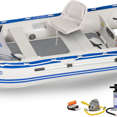 Sea Eagle 12'6 Sport Runabout Inflatable Boat, Drop Stitch Deluxe Package